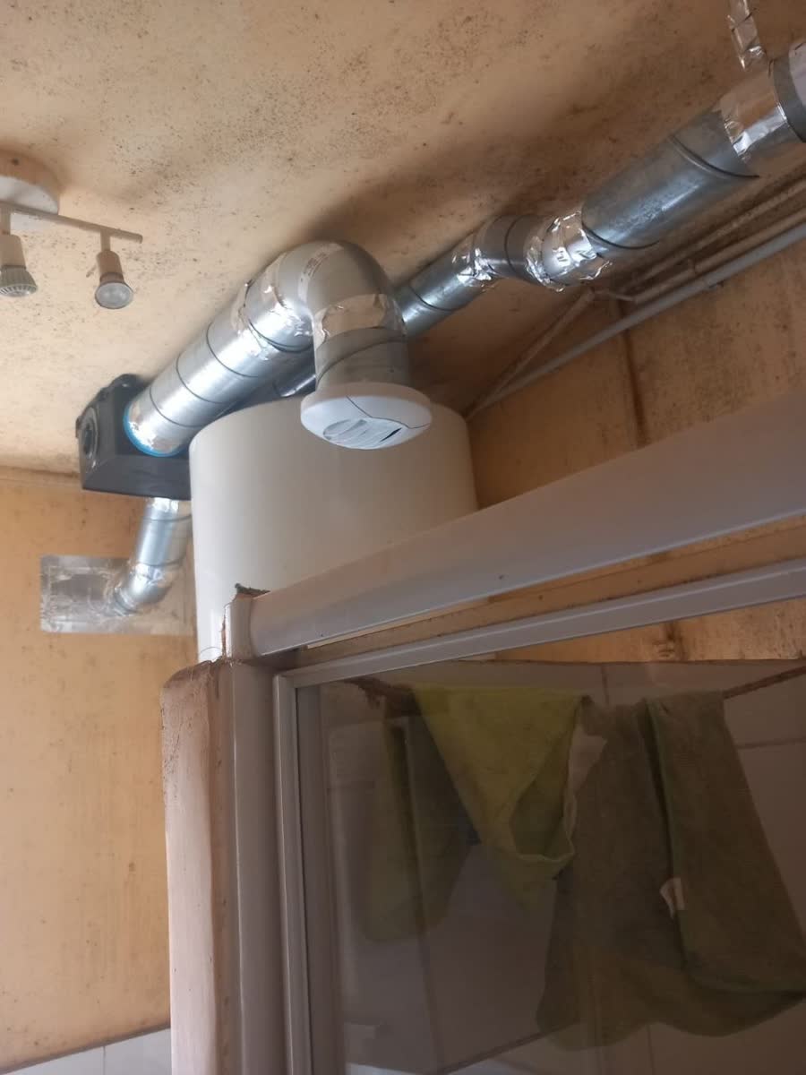 Réseau de VMC posé dans un logement